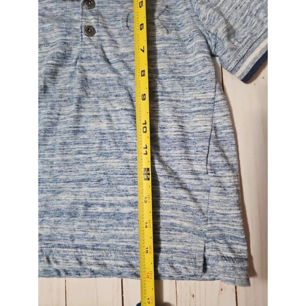 Calvin Klein Jeans Boys 3T Blue Marled Polo Shirt Short Sleeve Collared - Picture 7 of 8